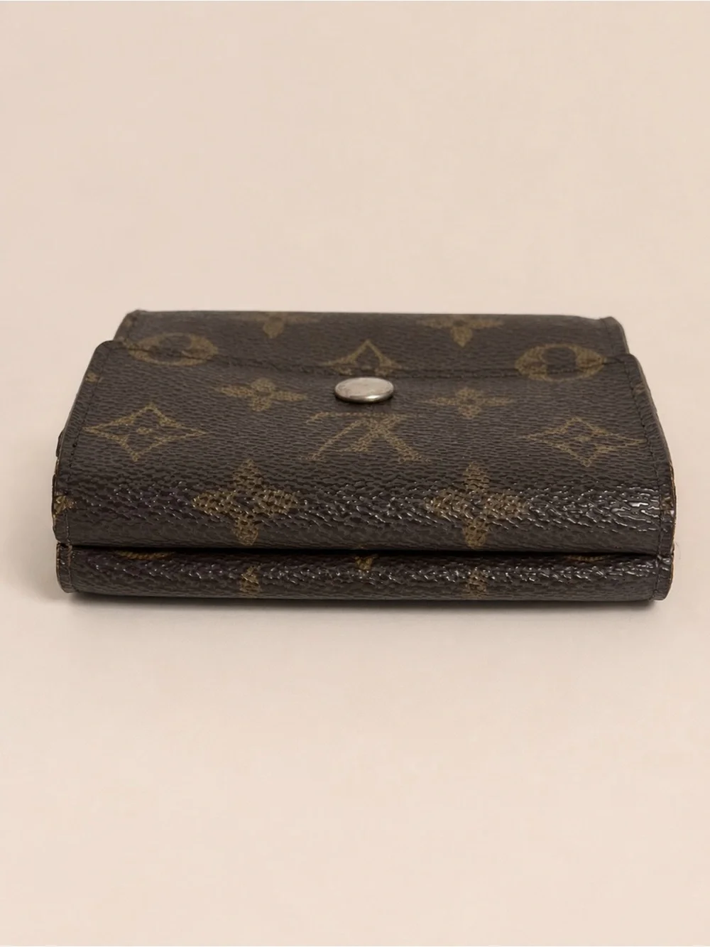Louis Vuitton Monogram Compact Snap Wallet Vintage Brown LV